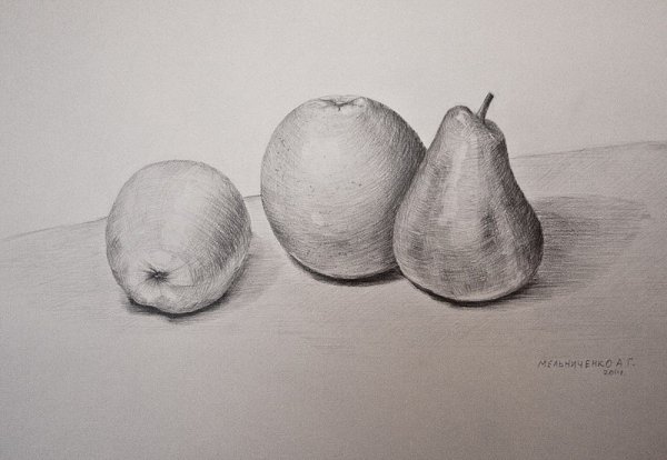 Шар Светотень штриховка