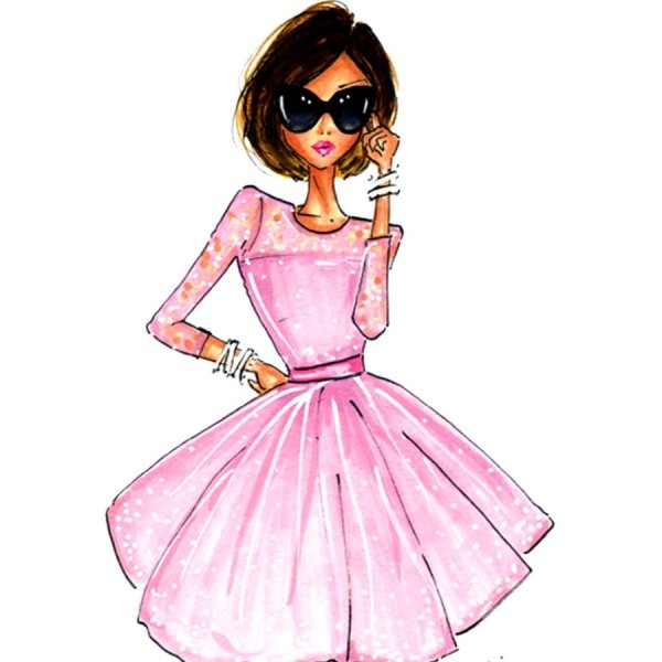 Стильная одежда карандашом