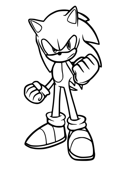 Срисовка Соника