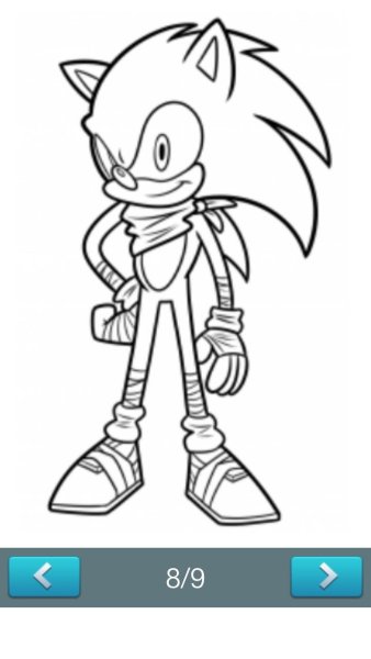 Легкие рисунки Соника