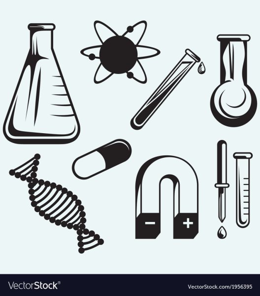Предметы по химии вектор