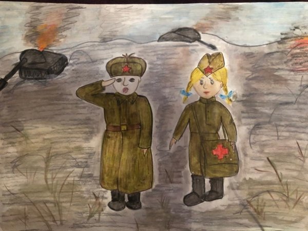 Сын полка рисунок карандашом для детей