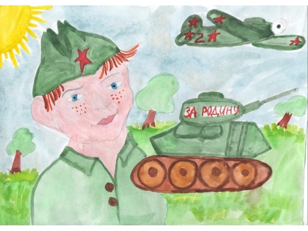 Сын полка детский рисунок