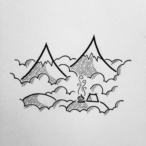 Графический рисунок легкий