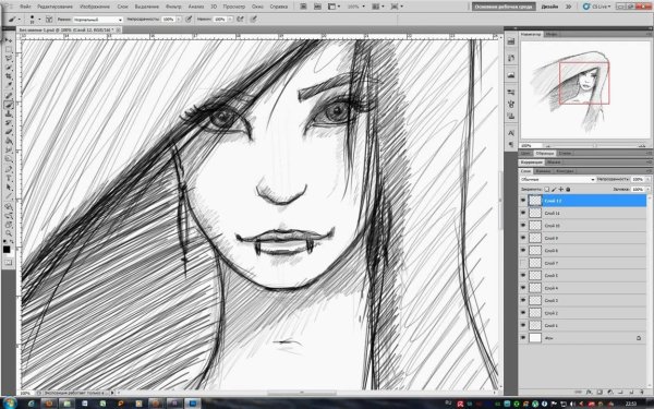 Композиция из прямых линий