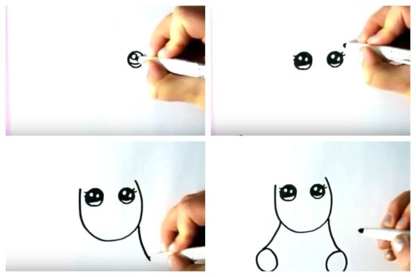 Кавайные рисунки для срисовки лёгкие