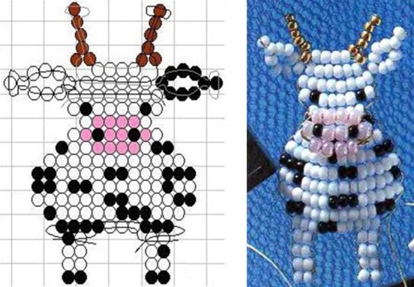Фигурки из бисера для начинающих