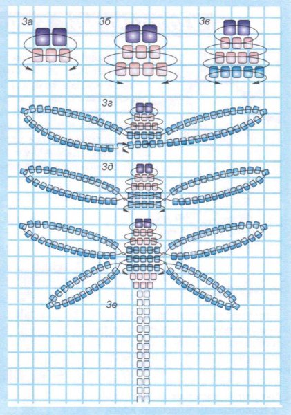 Как сплести мышку из бисера схема