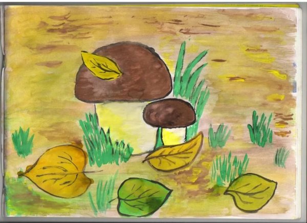 Рисование осеннего пейзажа