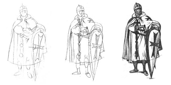 Александр Невский рисунок