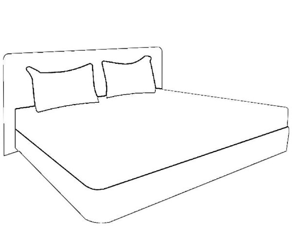 Кровать раскраска