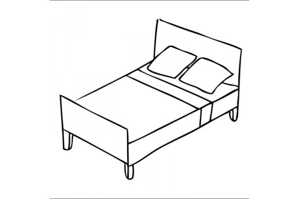 Нарисовать кровать