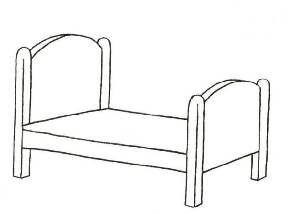 Кровать для раскрашивания