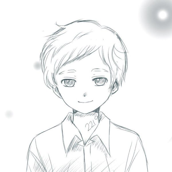 Рей обещанный Неверленд арт Чиби