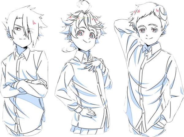 Раскраска аниме обещанный Неверленд