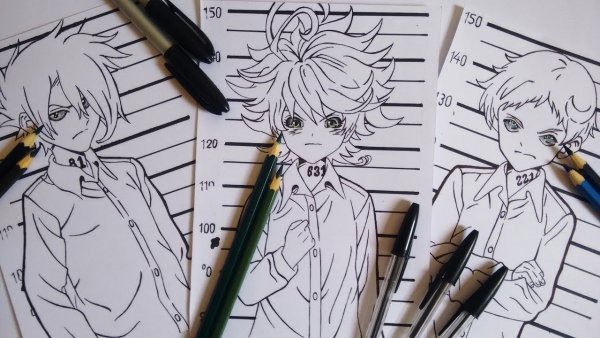 Эмма обещанный Неверленд для срисовки