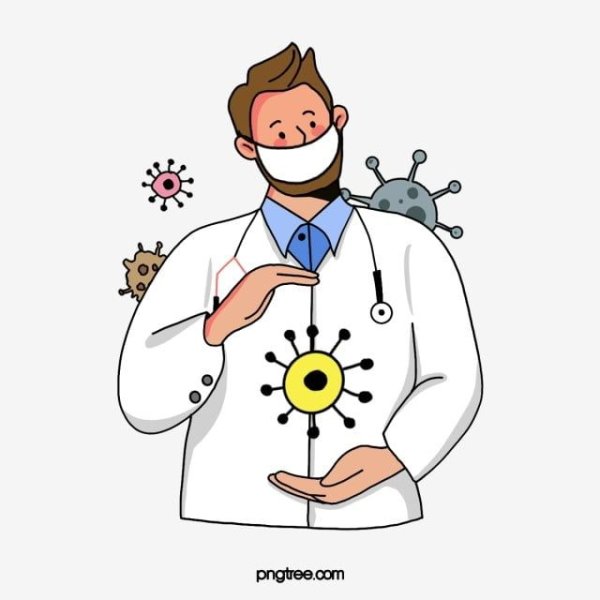 Раскраска врач и пациент