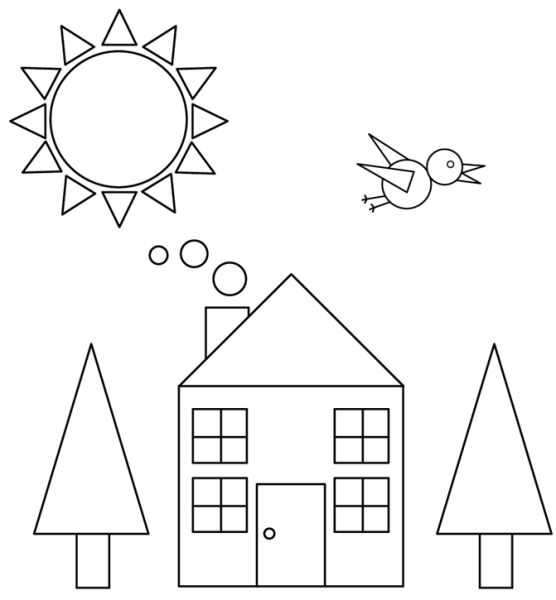 Предметы состоящие из геометрических фигур