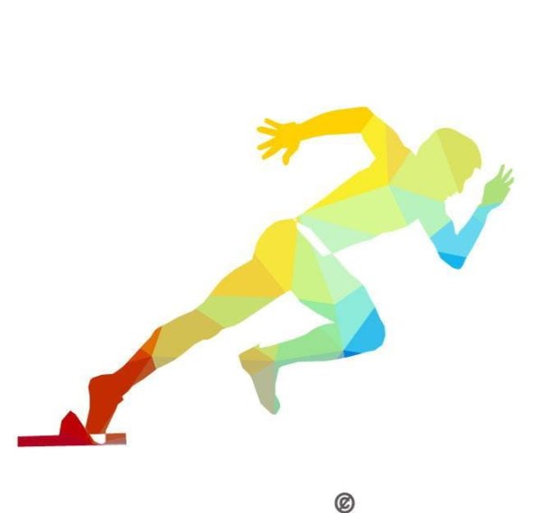 Силуэты спортсменов легкая атлетика