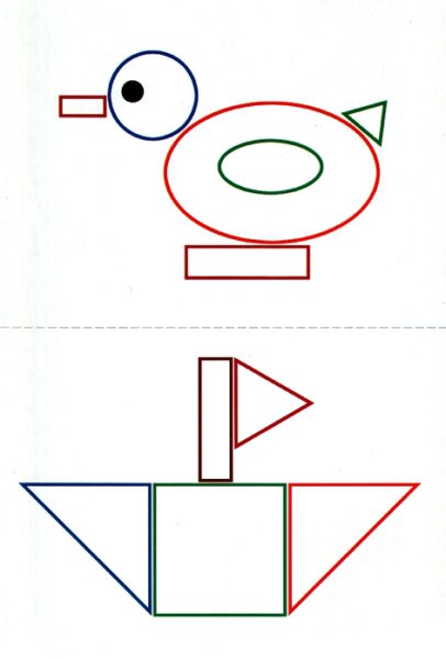 Блоки Дьенеша треугольник квадрат круг