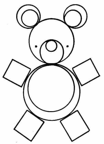 Птица из геометрических фигур