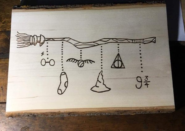 Скетчбук в стиле Гарри Поттера