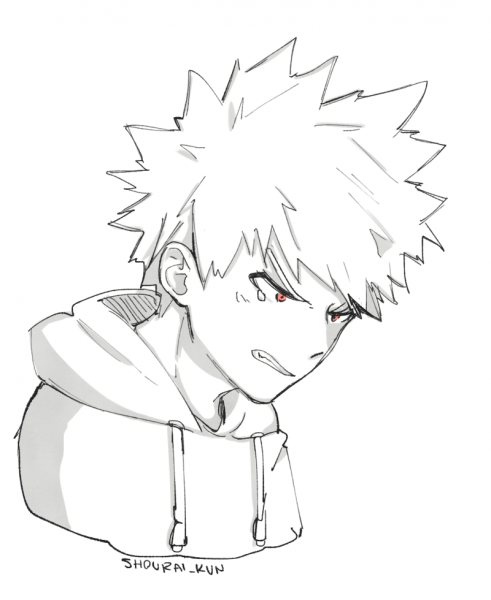 Бакуго Кацуки для срисовки