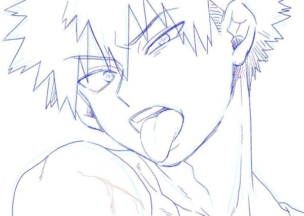 Рисовать Бакуго Кацуки