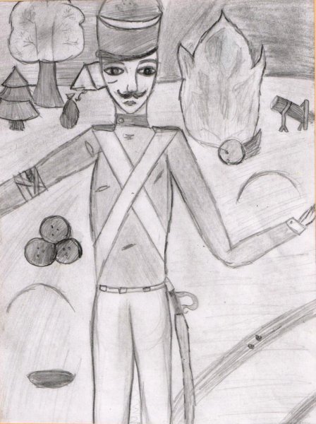 Бородино иллюстрации легкие