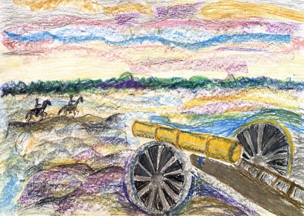 Рисунки к Бородино Лермонтова