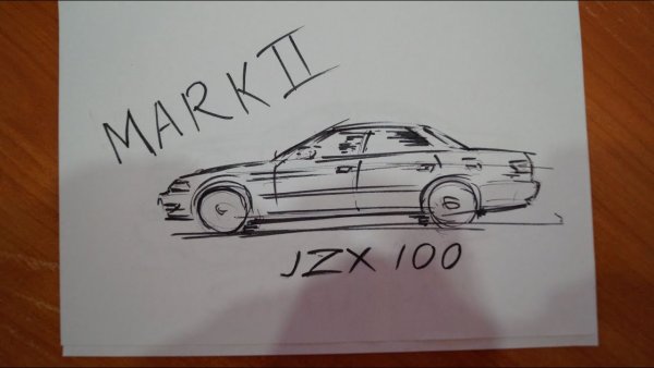 Тойота Марк 2 100 скетч