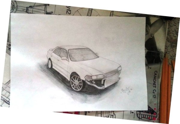 Тойота Марк 2 для срисовки