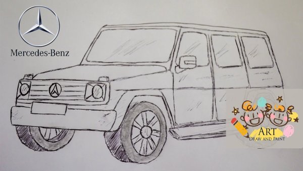 Раскраска Мерседес Гелик g63