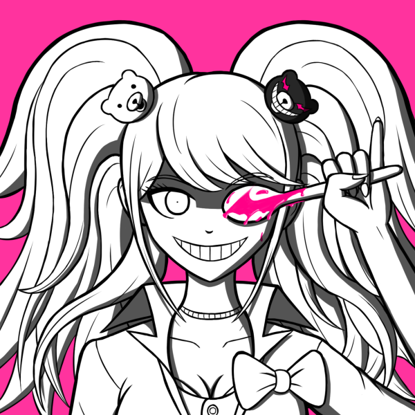 Джунко Эношима черно белая