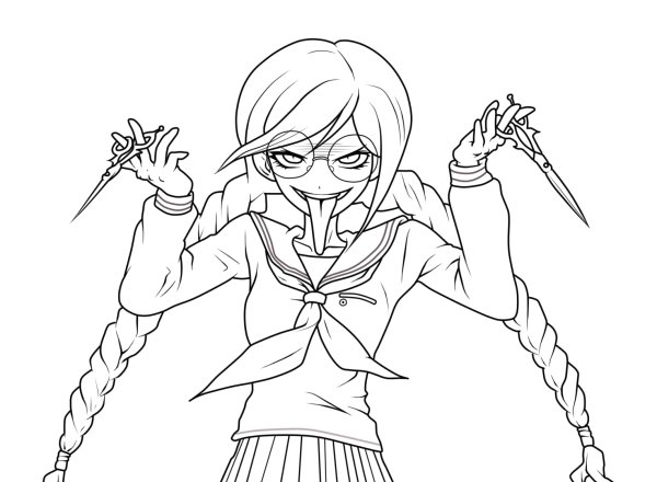 Раскраски аниме Danganronpa