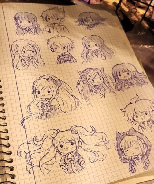 Чиби для рисования Данганронпа