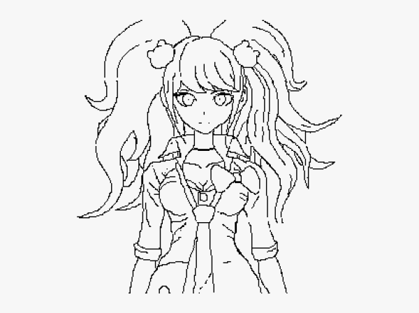 Джунко Эношима черно белая