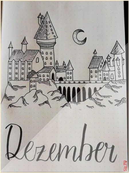 Тату Гарри Поттер Хогвартс эскиз