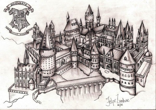Гарри Поттер Хогвартс рисунки