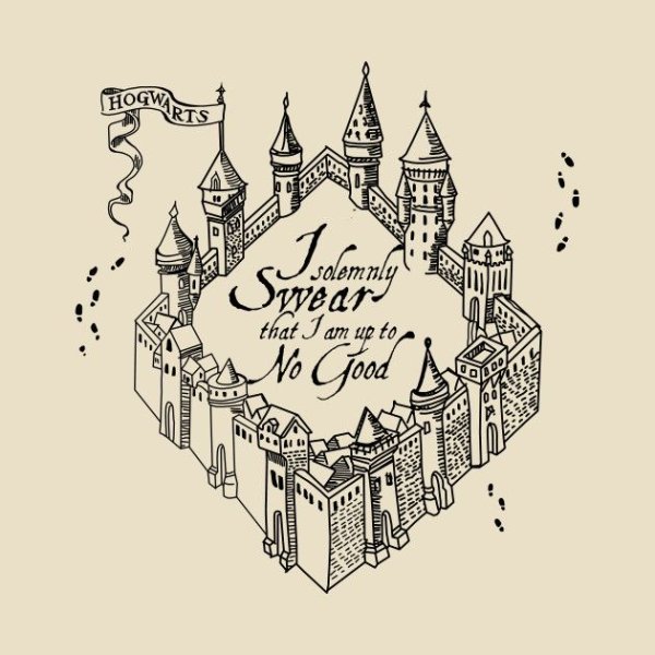 Хогвартс Гарри Поттер скетчинг