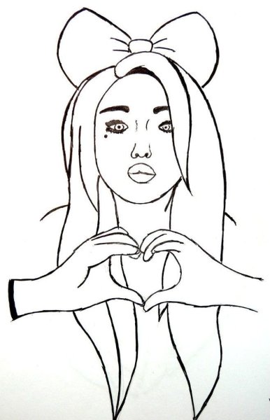 Раскраска сердечко