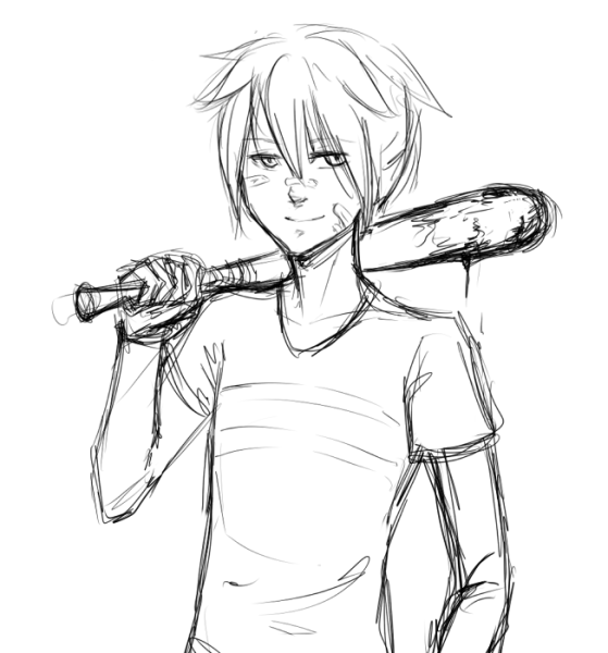 Рисунок парня карандашом