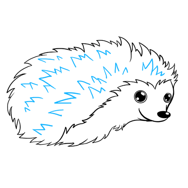 Ёжик для рисования детям