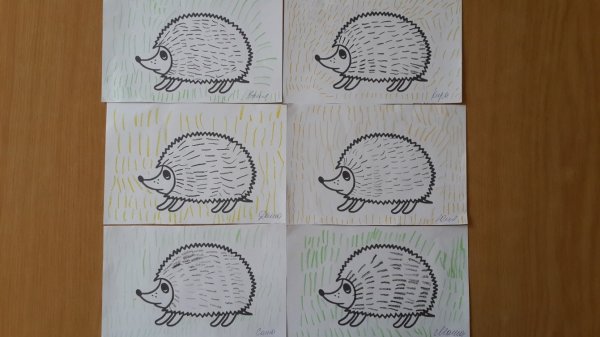 Рисование Ежик