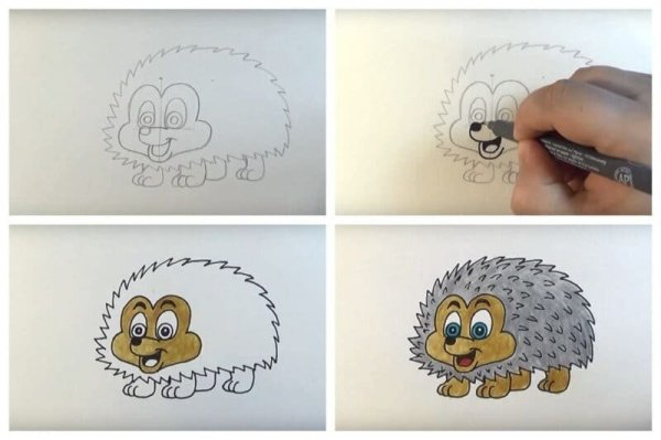 Рисование ежа
