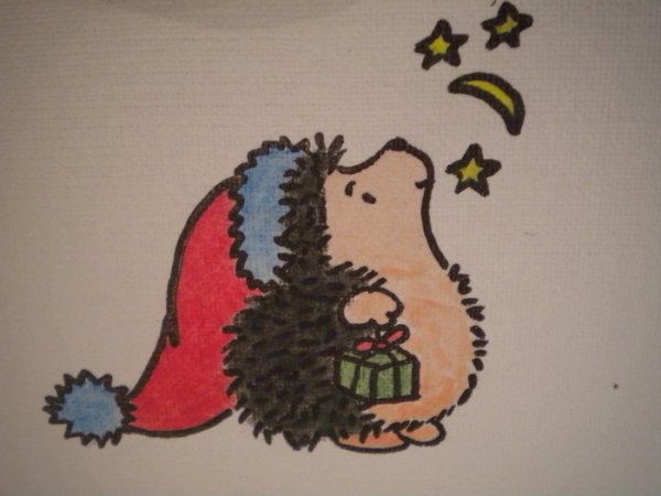 Милый Ёжик нарисованный