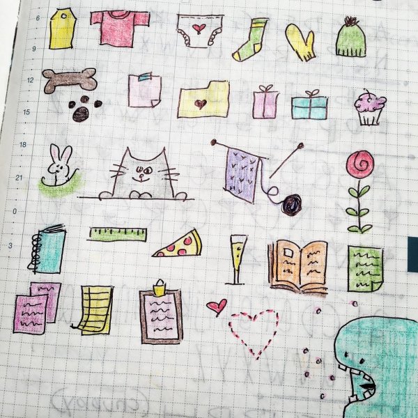 Bullet Journal дудлы