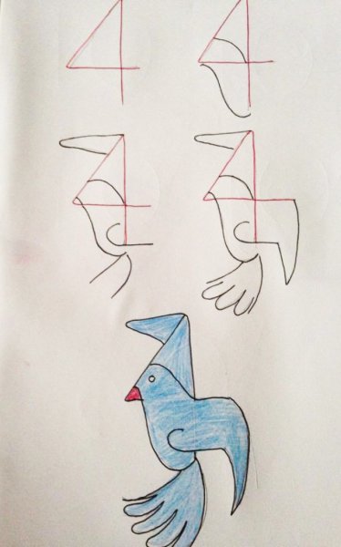 Рисование с помощью цифр для детей