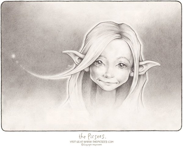 Эльф рисунок простой