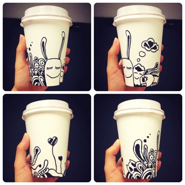 Расрисованфе стаканчики